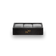 Collectors box - 3 pcs by AV86 in dark smoked oak with brass logo bow and six grey suede pillows for watch display and storage