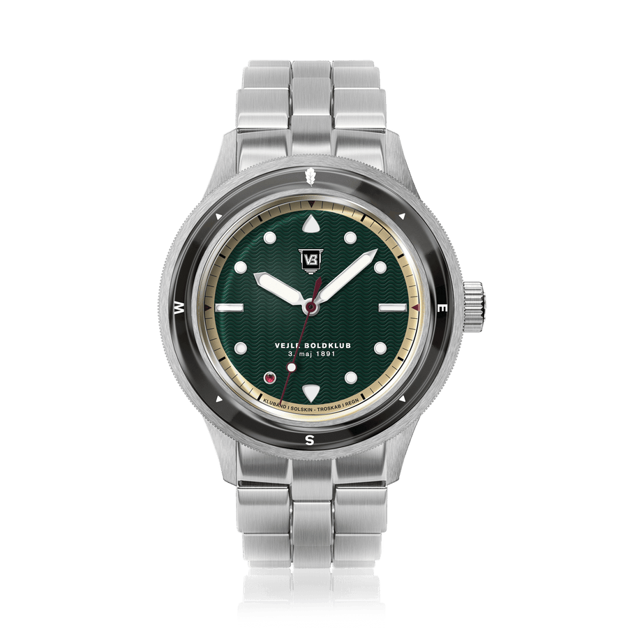 VB Kong Hans Eg, Limited Edition / Forudbestilling hos AV86 – vintage-inspireret dykkerur med kompasring, Sapphire Crystal og metalarmbånd
