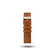 Leather (Classic) - Brown vintage-inspired two-piece leather strap with fine stitching and engraved AV86 branding on back