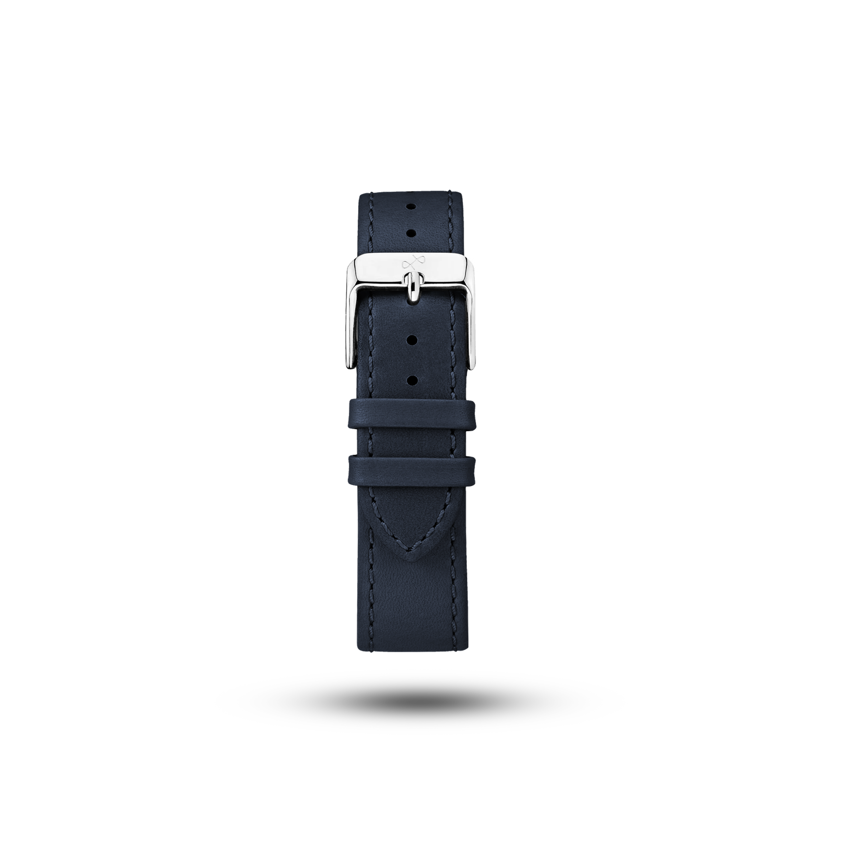 Leather (Classic) - Navy strap by AV86 crafted from high-quality vintage leather with refined stitching and polished buckle detail