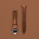Butterfly Clasp - Brown original high-quality leather strap with butterfly clasp by AV86 Nordic minimalism craftsmanship