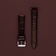 Leather - Brown Croco by AV86 high-quality two-piece leather strap with crocodile pattern and stainless steel pin buckle