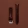 Leather - Dark Brown two-piece strap by AV86 crafted from high-quality leather with stainless steel pin buckle and engraved branding