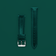 Leather - Dark Green high quality two-piece strap by AV86 with engraved branding and stainless steel pin buckle for luxury timepieces