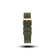 Silicone - Green strap by AV86 with textured pattern and polished gold-tone buckle, designed for comfort and durability