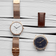 1969 Vintage, Gold / Midnight Blue - Special Edition – 39mm by AV86 with minimalist dial, quartz movement, mesh and leather straps