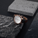 1815 Chronograph by AV86 luxury chronograph with sapphire crystal, vintage-inspired dial, and black leather strap on marble surface