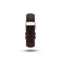 Butterfly Clasp - Brown Croco by AV86 luxury leather strap with engraved detailing and butterfly clasp in minimalist Scandinavian design