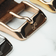 Suede - Blue by AV86 premium leather strap with engraved logo on polished rose gold plated pin buckle, two-piece design