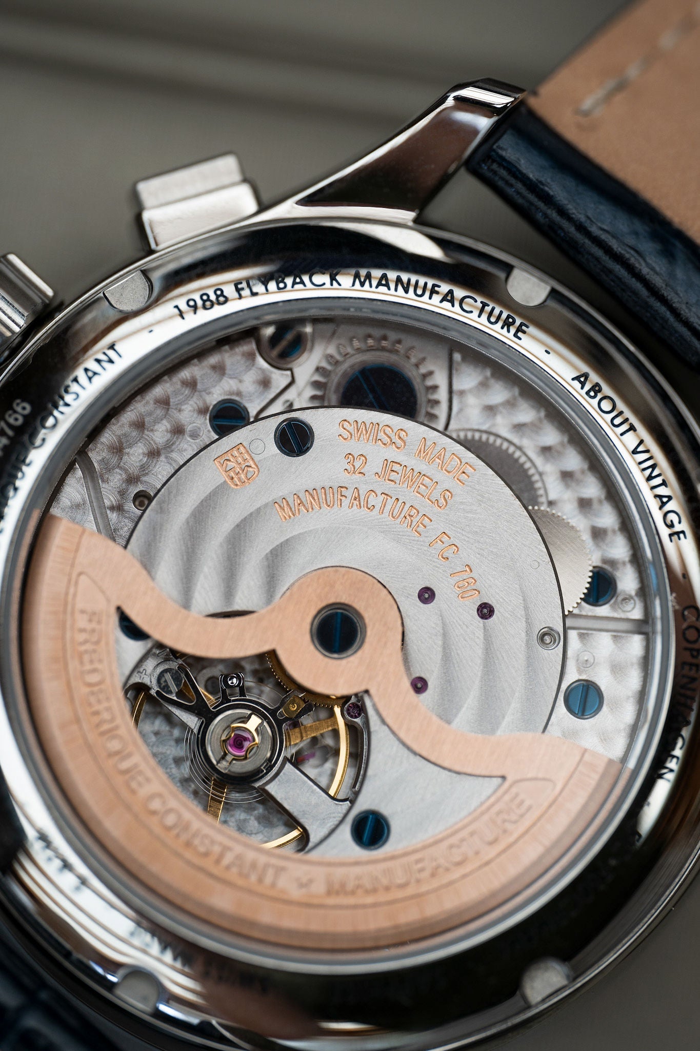 1988 Flyback, Chronograph / Limited Edition by AV86 automatic movement with sapphire crystal and visible rotor detailing